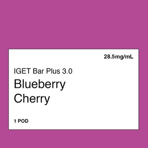 IGET Bar Plus 3.0 Pod – Blueberry Cherry