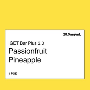 IGET Bar Plus 3.0 Pod – Passionfruit Pineapple