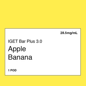 IGET Bar Plus 3.0 Pod – Apple Banana