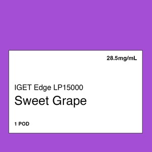 Iget Vape Nz: IGET Edge LP15000 Pod – Sweet Grape