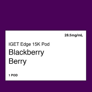 Iget Vape Nz: IGET Edge LP15000 Pod – Blackberry Berry