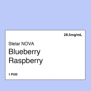 Pre Filled Vape Pods: Stelar NOVA Pod – Blueberry Raspberry