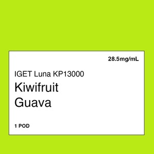 Iget Vape Nz: IGET LUNA KP 13000 Pod - Kiwifruit Guava