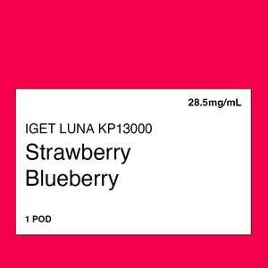 Iget Vape Nz: IGET Luna KP13000 Pod – Strawberry Blueberry