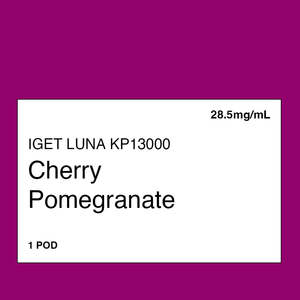 Iget Vape Nz: IGET Luna KP13000 Pod – Cherry Pomegranate