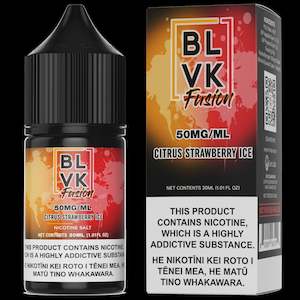 Blvk: BLVK FUSION Salts - Citrus Strawberry Ice 30ml/50mg