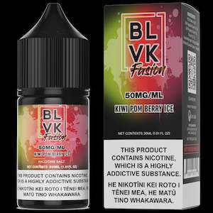BLVK FUSION Salts - Kiwi Pom Berry Ice 30ml/50mg