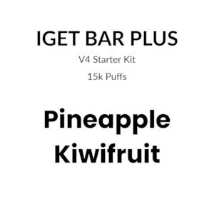 Vape Kits: IGET Bar Plus Kit 4.0-Pineapple Kiwifruit