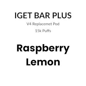 IGET Bar Plus Pod 4.0 15000 puffs – Raspberry Lemon