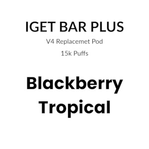 IGET Bar Plus Pod 4.0 15000 puffs – Blackberry Tropical