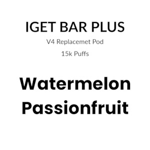 IGET Bar Plus Pod 4.0 15000 puffs – Watermelon Passionfruit