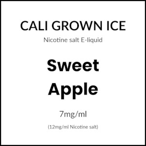 Cali Grown Subohm Salts - Sweet Apple 60ml/12mg