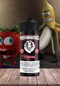Infamous: Infamous NZ - Strawberry Banana (Strawnana) 120ml