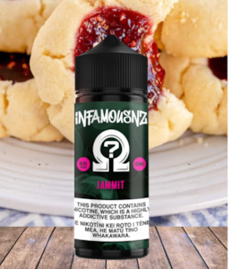 Infamous: Infamous NZ - Raspberry Cream (Jammit) 120ml