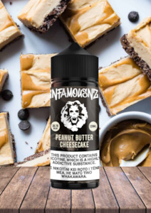 Infamous: Infamous NZ - Peanut Nut (Peanut Butter Cheesecake) 120ml