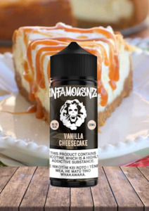 Infamous: Infamous NZ - Vanilla Caramel (Vanilla Cheesecake) 120ml