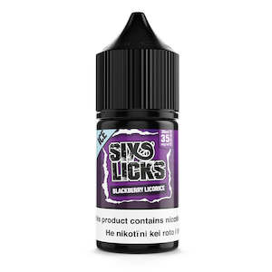 Six Licks: Six Licks Salts Blackberry Licorice (Bite The Bullet)