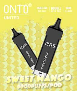 Onto Prefilled Pod: Onto - Prefilled Pod 8000 Puff - Sweet Mango