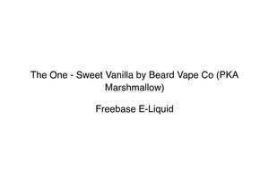 The One - Sweet Vanilla by Beard Vape Co (PKA Marshmallow)
