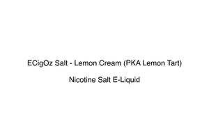 Ecigoz: ECigOz Salt - Lemon Cream (PKA Lemon Tart)