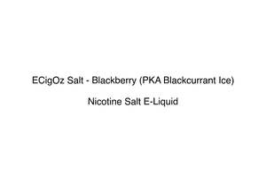 ECigOz Salt - Blackberry (PKA Blackcurrant Ice)