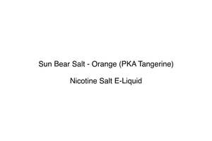 Sun Bear Salt - Orange (PKA Tangerine)