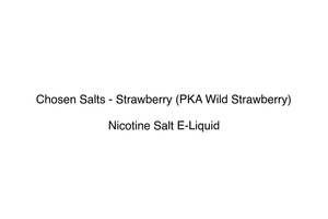 Chosen Salts - Strawberry (PKA Wild Strawberry)