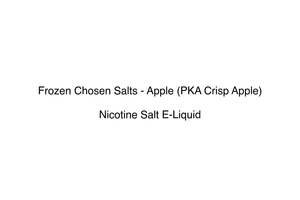 Premium Nicotine Salts: Frozen Chosen Salts - Apple (PKA Crisp Apple)