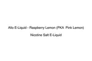 Allo Vapour: Allo E-Liquid - Raspberry Lemon (PKA  Pink Lemon)