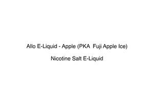 Allo E-Liquid - Apple (PKA  Fuji Apple Ice)