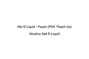 Allo E-Liquid - Peach (PKA  Peach Ice)