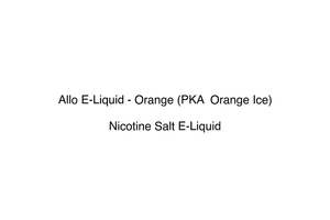 Allo E-Liquid - Orange (PKA  Orange Ice)