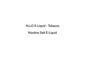 ALLO E-Liquid - Tobacco