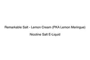 Remarkable Salt - Lemon Cream (PKA Lemon Meringue)