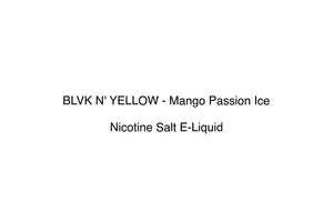 Blvk E Liquid: BLVK N' YELLOW - Mango Passion Ice