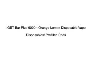 IGET Bar Plus 6000 - Orange Lemon