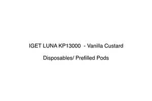 IGET LUNA KP13000  - Vanilla Custard