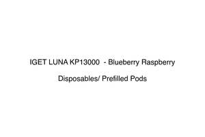 Iget Pods Disposable Vape: IGET LUNA KP13000  - Blueberry Raspberry
