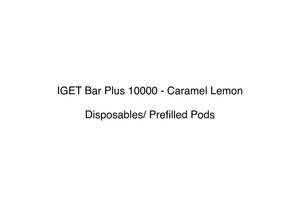 Dessert Flavored Disposable Vape And E Liquid Nz: IGET Bar Plus 10000 - Caramel Lemon