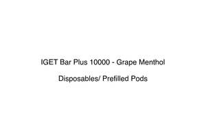 IGET Bar Plus 10000 - Grape Menthol