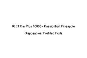 Iget Bar Plus 10000 Disposable Vape: IGET Bar Plus 10000 - Passionfruit Pineapple