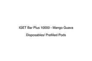 Iget Bar Plus 10000 Disposable Vape: IGET Bar Plus 10000 - Mango Guava