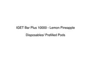 Iget Bar Plus 10000 Disposable Vape: IGET Bar Plus 10000 - Lemon Pineapple