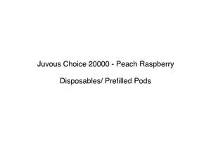 Juvous Choice 20000 Disposable Vape With Prefilled Pod System: Juvous Choice 20000 - Peach Raspberry