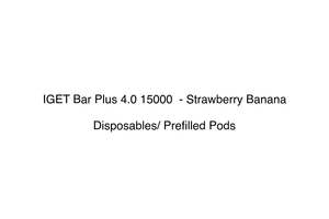 IGET Bar Plus 4.0 15000  - Strawberry Banana