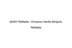 QUIKY Refillable - Cinnamon Vanilla 50mg/mL