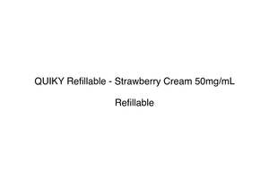 QUIKY Refillable - Strawberry Cream 50mg/mL