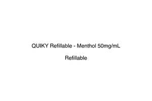 Pods Disposables: QUIKY Refillable - Menthol 50mg/mL
