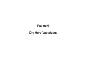New Arrivals: Pax mini