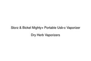 Storz & Bickel Mighty+ Portable Usb-c Vaporizer